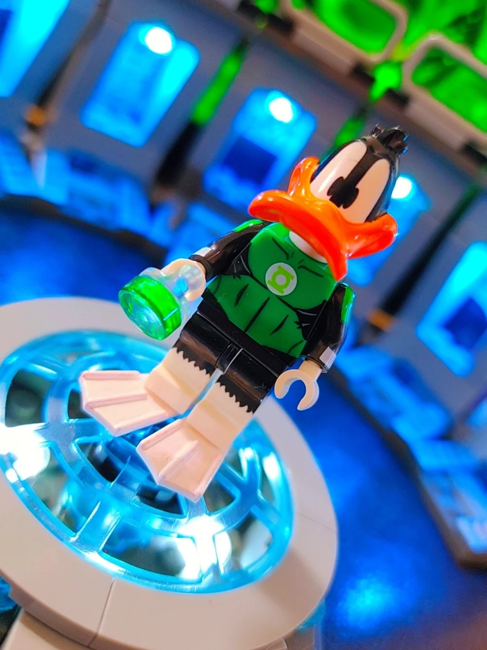 Daffy Duck Green Loontern Custom Minifigure Lego Compatible